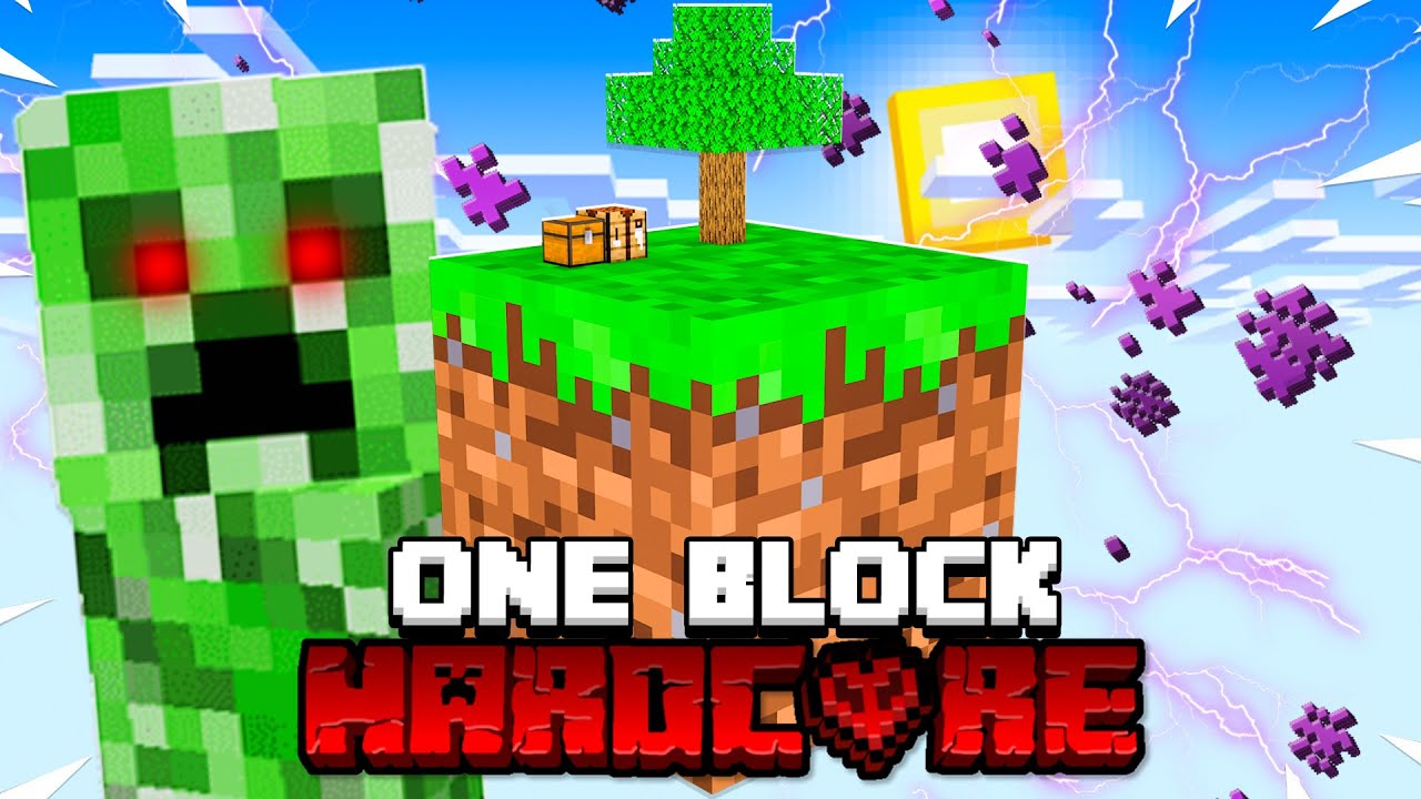 Minecraft One Block But It S Hardcore Minecraft Videos