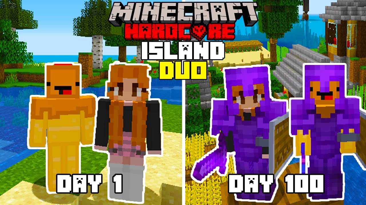 We Survived Days In Hardcore Minecraft On An Island Minecraft Videos