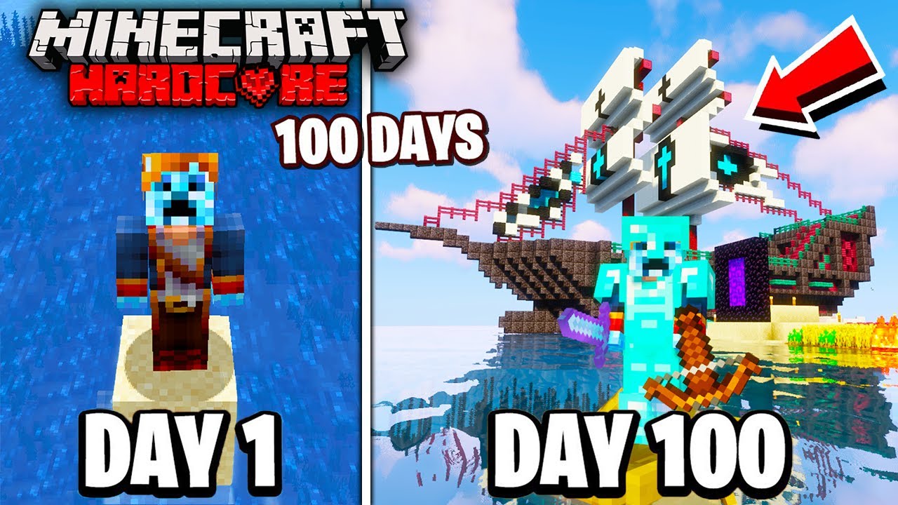 I Survived 100 Days Of HARDCORE Minecraft Minecraft Videos