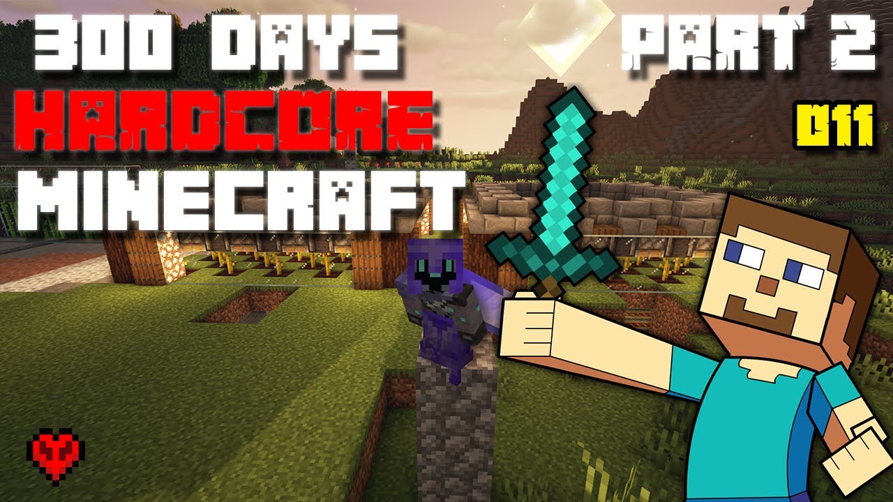 I Survived 300 Days In Minecraft Hardcore PART 2 Minecraft Videos