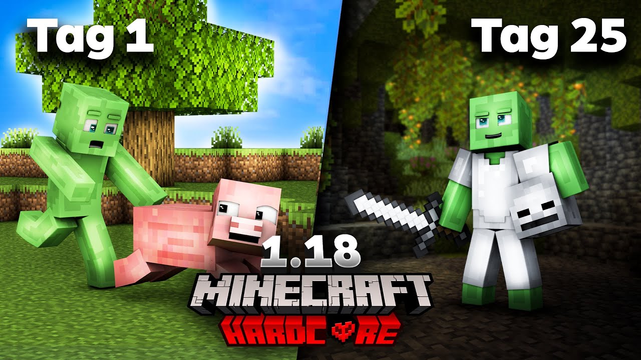 ICH Habe 25 Tage MINECRAFT HARDCORE Im 1 18 Update Gespielt Und DAS Ist