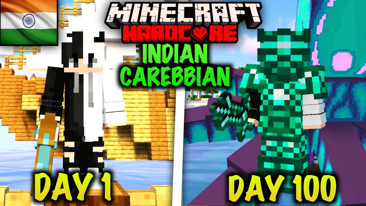 I Survived Days In Indian Carebbian Hardcore Minecraft Hindi