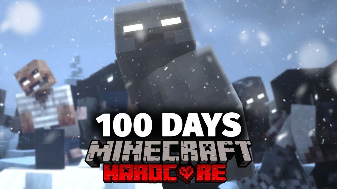 I Spent 100 Days In A Frozen Zombie Apocalypse In Minecraft Part 2