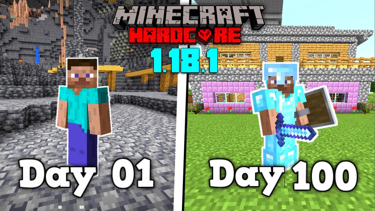 Surviving Days In Minecraft Hardcore Caves And Cliffs Update Hindi