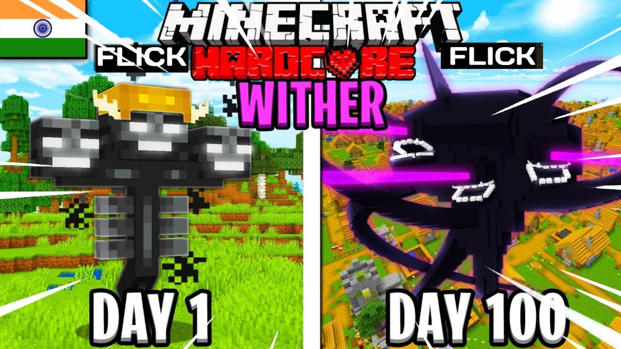 I Survived Days As A Wither In Hardcore Minecraft Minecraft Videos