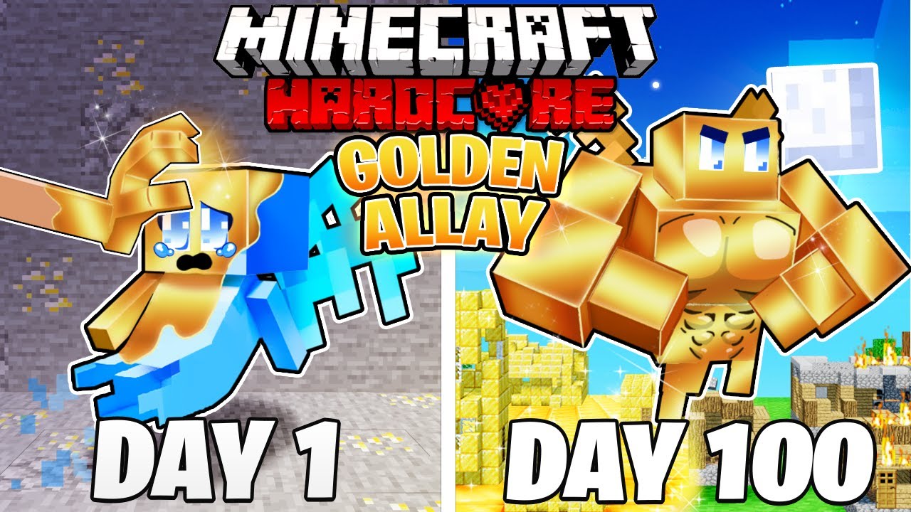 I Survived Days As A Golden Allay In Hardcore Minecraft