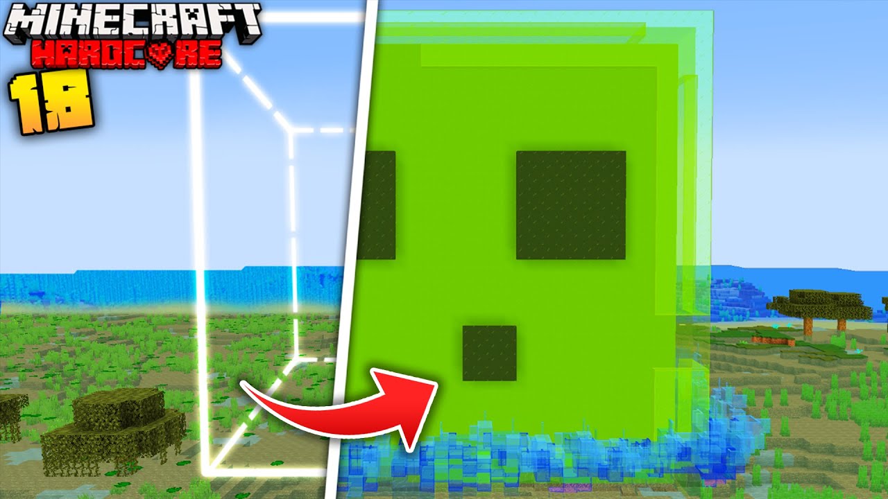 I Built A Slime Factory In Minecraft Hardcore Minecraft Videos