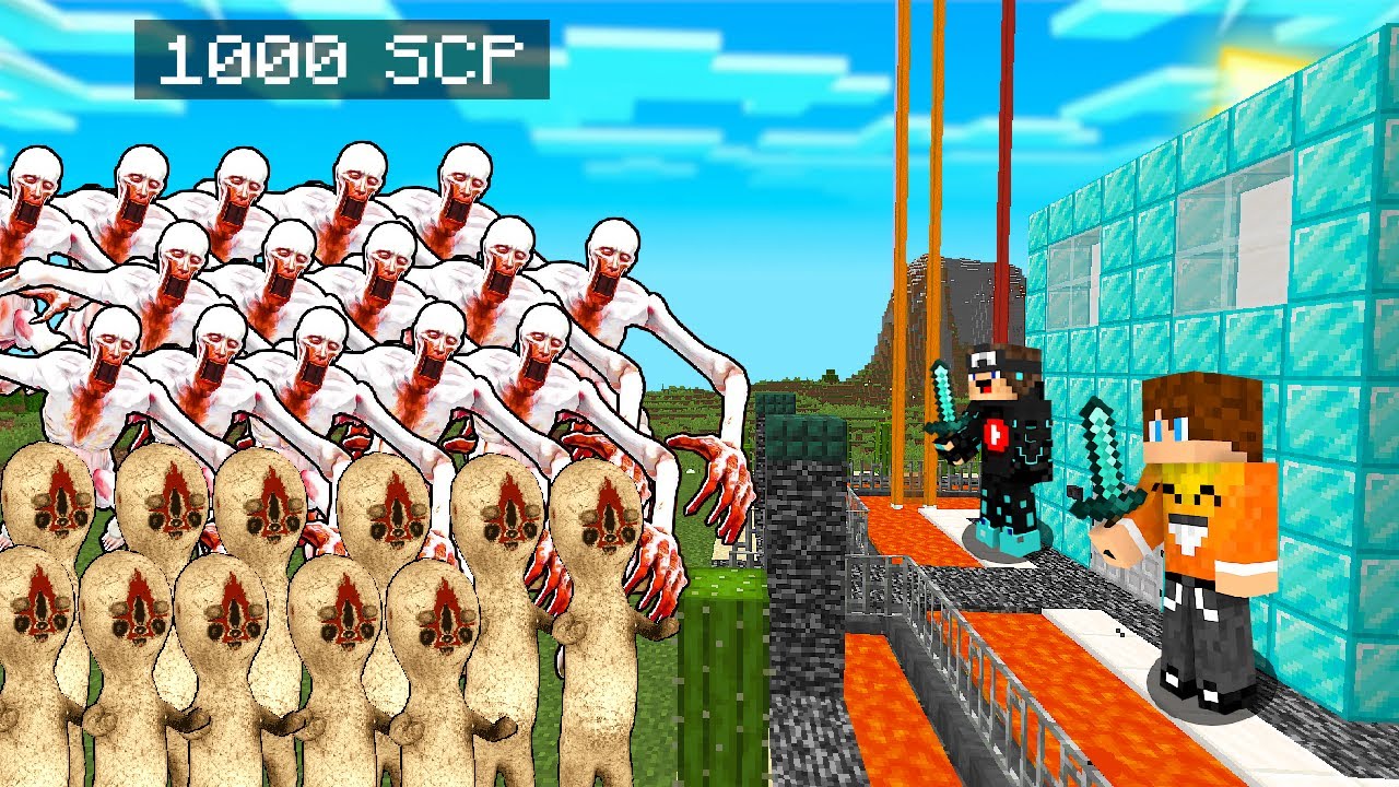 1000 SCP Vs TAJNA BAZA W Minecraft Minecraft Videos