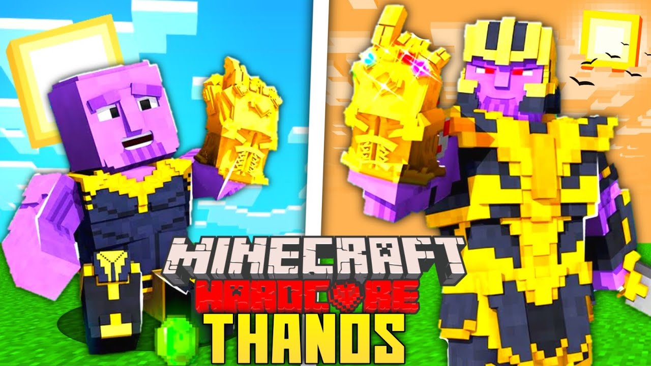 I SURVIVED 100 DAYS AS A THANOS HARDCORE MINECRAFT Minecraft Videos