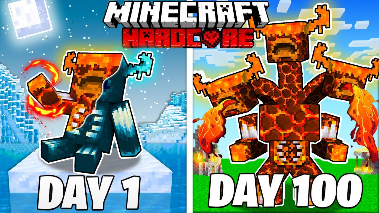 I Survived Days As A Lava Warden In Hardcore Minecraft Minecraft