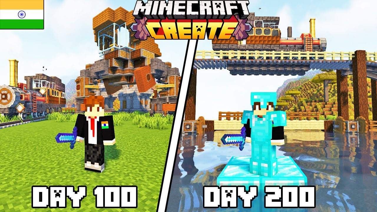 I Survived Days In Create Mod Minecraft Hardcore Hindi Minecraft