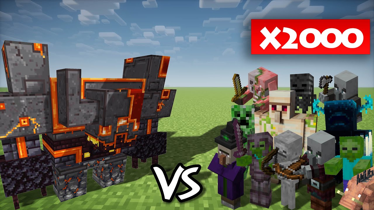 Netherite Monstrosity Vs Minecraft Mobs Vs Minecraft Videos