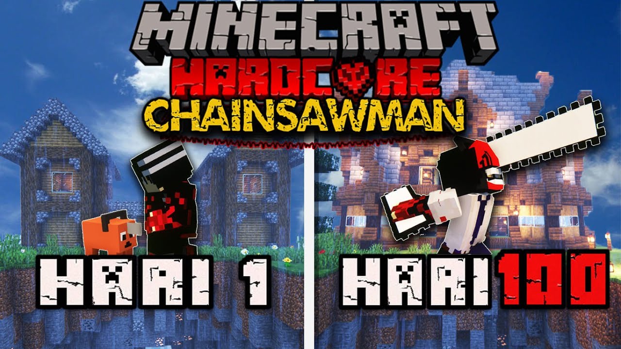 Hari Di Minecraft Hardcore Chainsaw Man Dan Ini Yang Terjadi