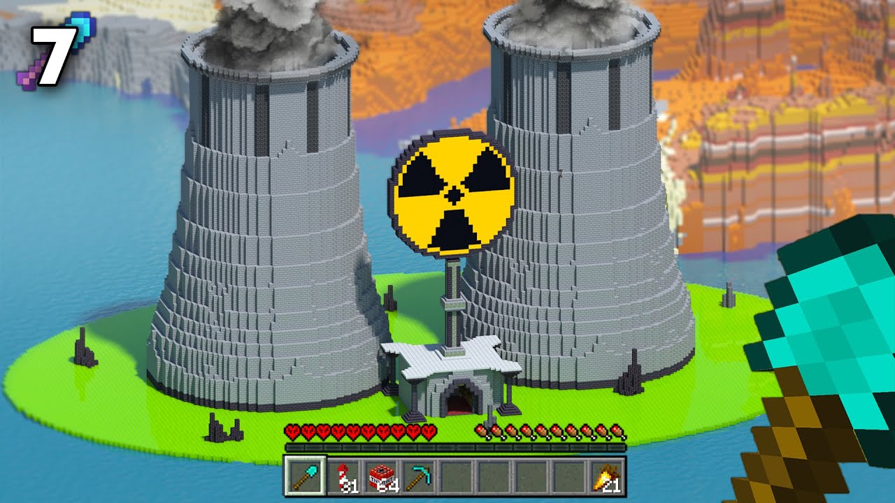 I Built A Nuclear Power Plant In Minecraft Hardcore Minecraft Videos