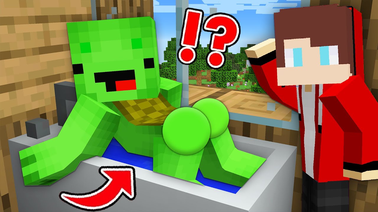 Mikey Girl Stuck In The Bath Funny Story In Minecraft Jj And Mikey