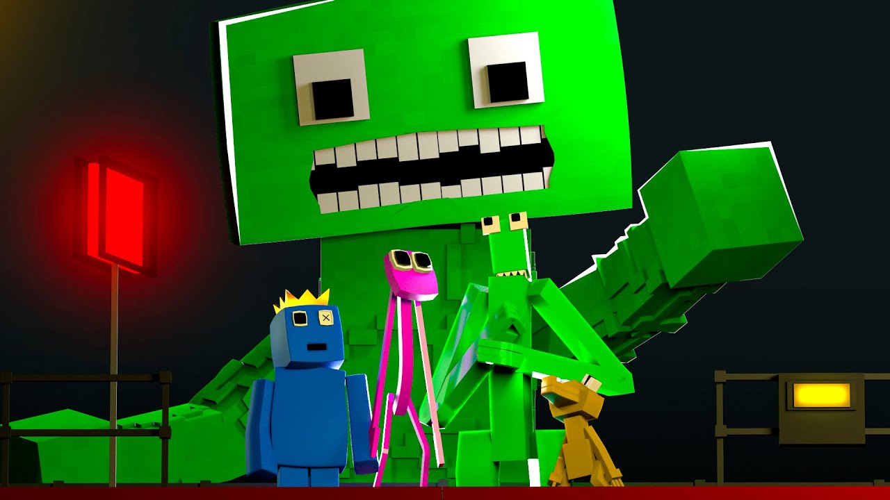 RAINBOW FRIENDS Vs JUMBO JOSH In Garten Of Banban Minecraft Animation