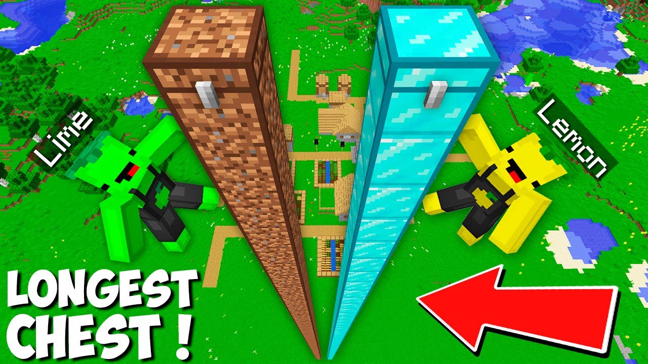 Lemon And Lime Found A Longest Diamond Vs Dirt Chest In Minecraft New