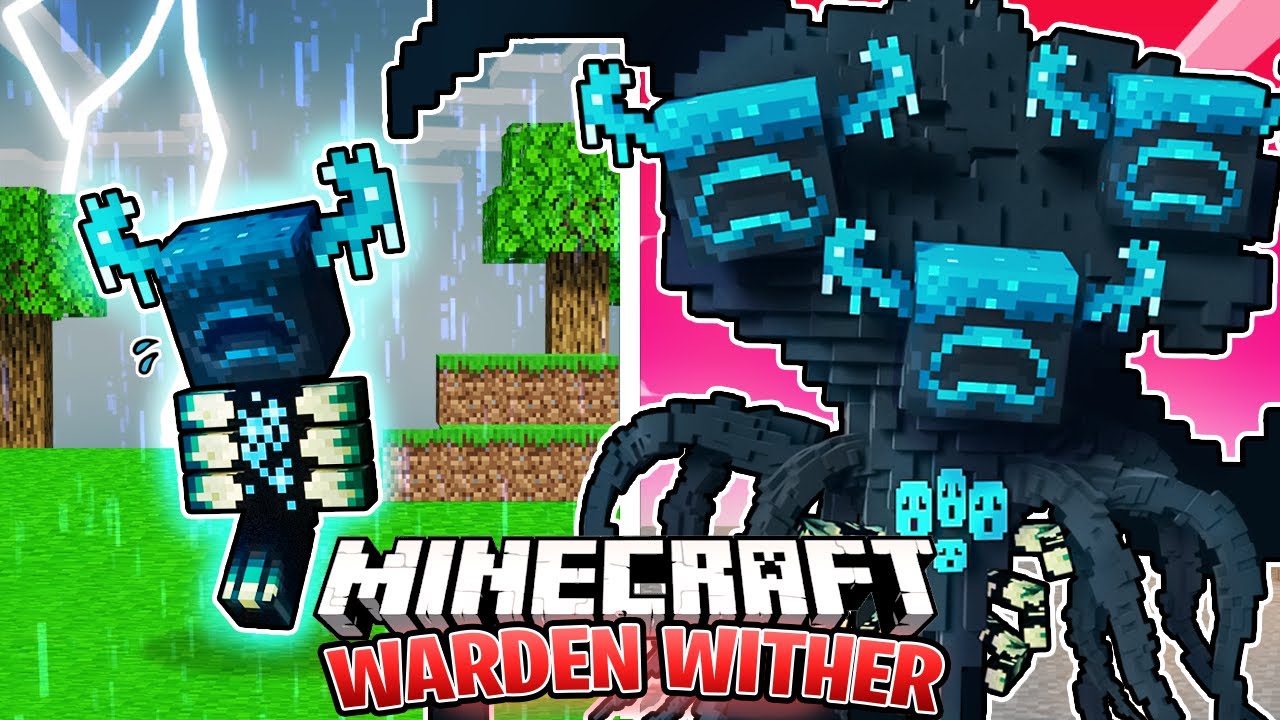 I Survived 100 DAYS As A WARDEN WITHER In HARDCORE Minecraft