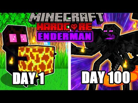 I Survived 100 Days As An FIRE ENDERMAN In Minecraft Hardcore Hindi