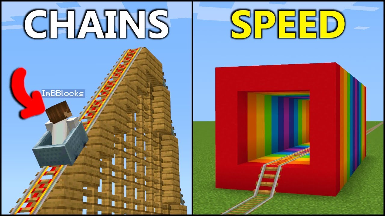 Minecraft Roller Coaster Build Hacks Minecraft Videos