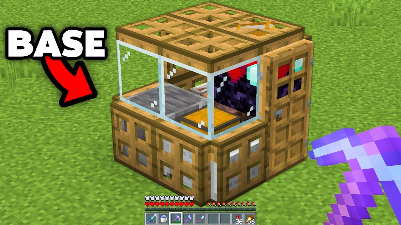 J Ai Construit La Plus Petite Base De Minecraft Minecraft Videos