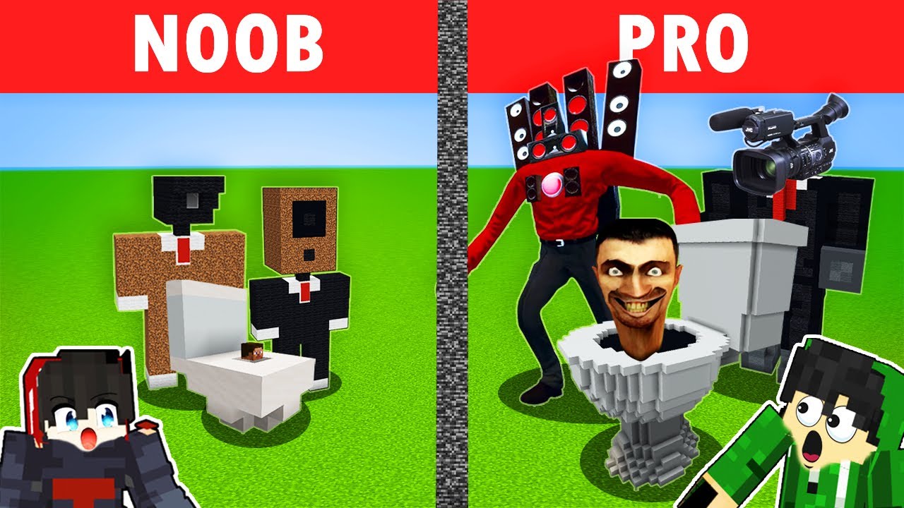 Best Of Minecraft NOOB VS PRO SKIBIDI TOILET TITAN SPEAKER HOUSE Minecraft OMOCITY