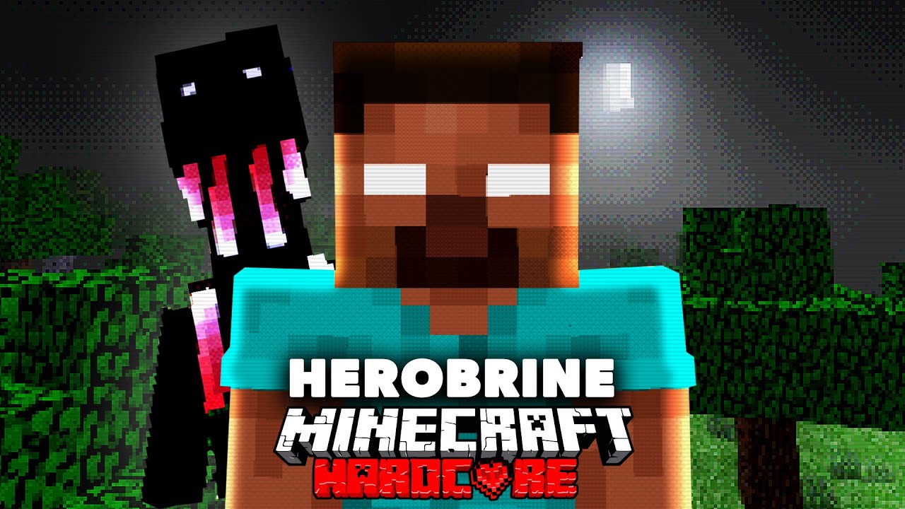 How I Survived HEROBRINE In Hardcore Minecraft Minecraft Videos