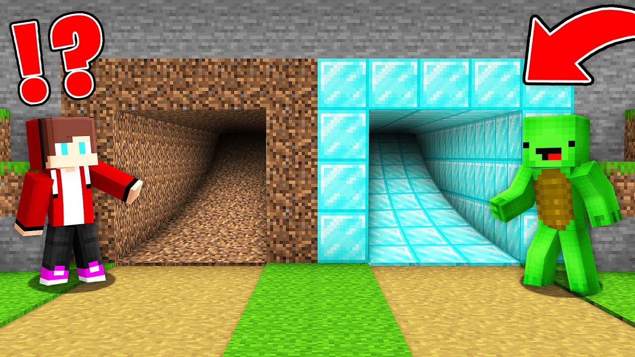 Jj And Mikey Found Secret Tunnels Dirty Vs Diamond In Minecraft Maizen