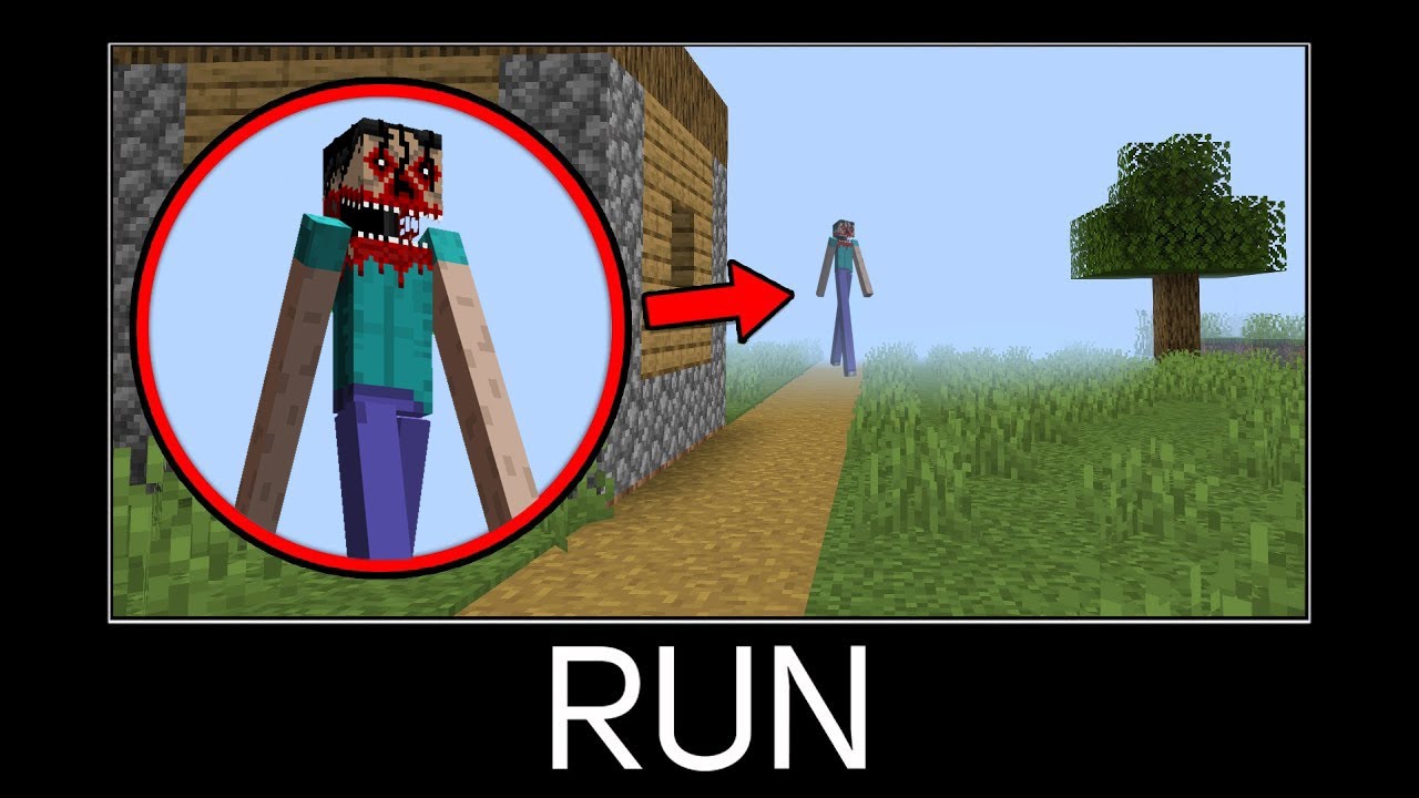 Minecraft Wait What Meme Part 462 Scary Giant Herobrine Minecraft