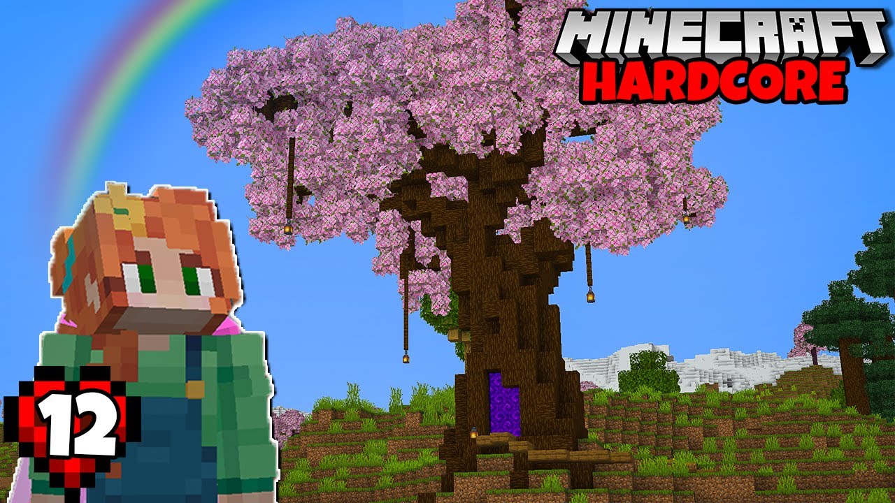 Portal Tree Build Let S Play Minecraft Hardcore Ep Minecraft Videos