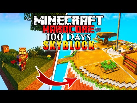 I Survived Days In Skyblock In Minecraft Hardcore Minecraft