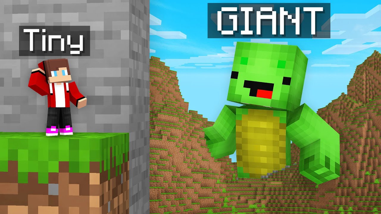 JJ TINY Vs Mikey GIANT Hide And Seek Challenge In Minecraft Maizen