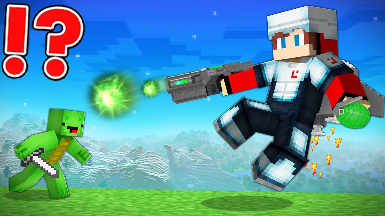 Superpowered Items Speedrunner Vs Hunter In Minecraft Maizen Jj And