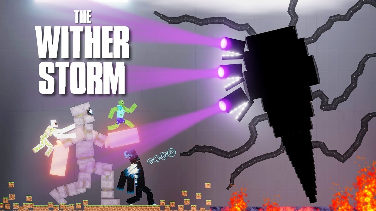 The Wither Storm Vs Minecraft Bosses Minecraft Videos