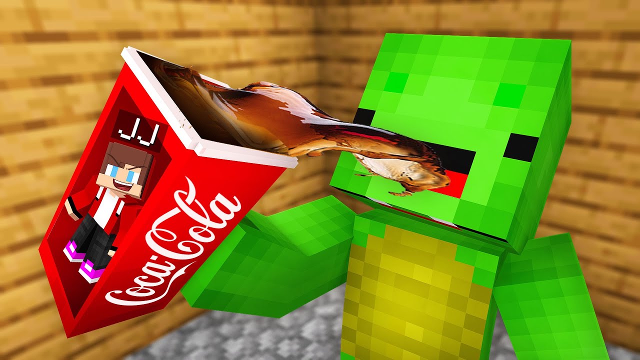 Jj Hide Inside Coca Cola To Prank Mikey In Minecraft Maizen