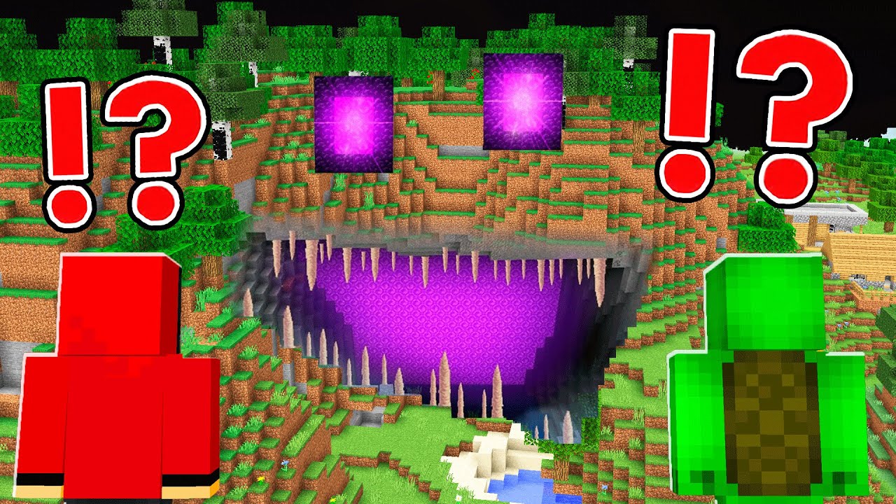 Mikey And Jj Found Scary Cave Monster In Minecraft Maizen