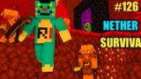 #126 | Minecraft | Nether Survival With Oggy And Jack | Minecraft Pe | In Hindi | Rock Indian Gamer