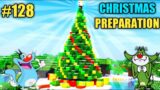 #128 | Minecraft | PREPARATION OF CHRISTMAS WITH OGGY AND JACK | MINECRAFT PE | IN HINDI |