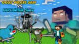 #3 | Minecraft | Oggy Pirate San VS Herobrine San | With Oggy Jack | Twikay Gamer