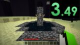 Any% Minecraft Creative Speedrun World Record (4.380 Seconds, 1.16.2)