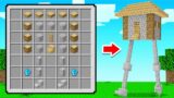 Crafting A  WALKING HOUSE In Minecraft!