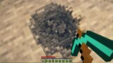 Digging Straight Down in Minecraft With Realistic Physics…