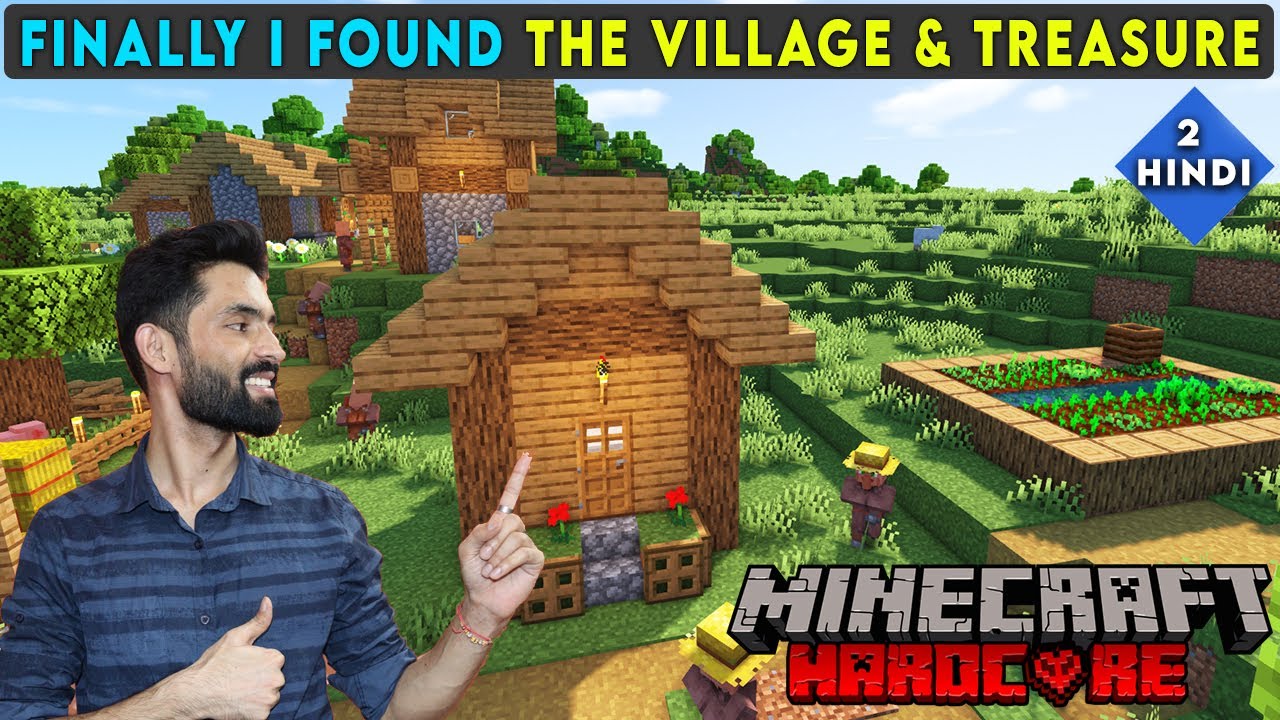 FINALLY I FOUND THE VILLAGE IN HARDCORE - MINECRAFT SURVIVAL GAMEPLAY ...