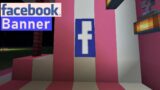 Facebook Banner in Minecraft | Tutorial