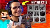 Getting Netherite to Fight Ender Dragon (Minecraft Live)