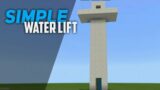 HOW TO MAKE SIMPLE WATER LIFT IN MINECRAFT PE | AECOxShorts