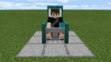 How To Make Working Chair in Minecraft [Minecraft Short Video]