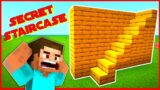 How to Make Secret Staircase in Minecraft | Minecraft Secrets