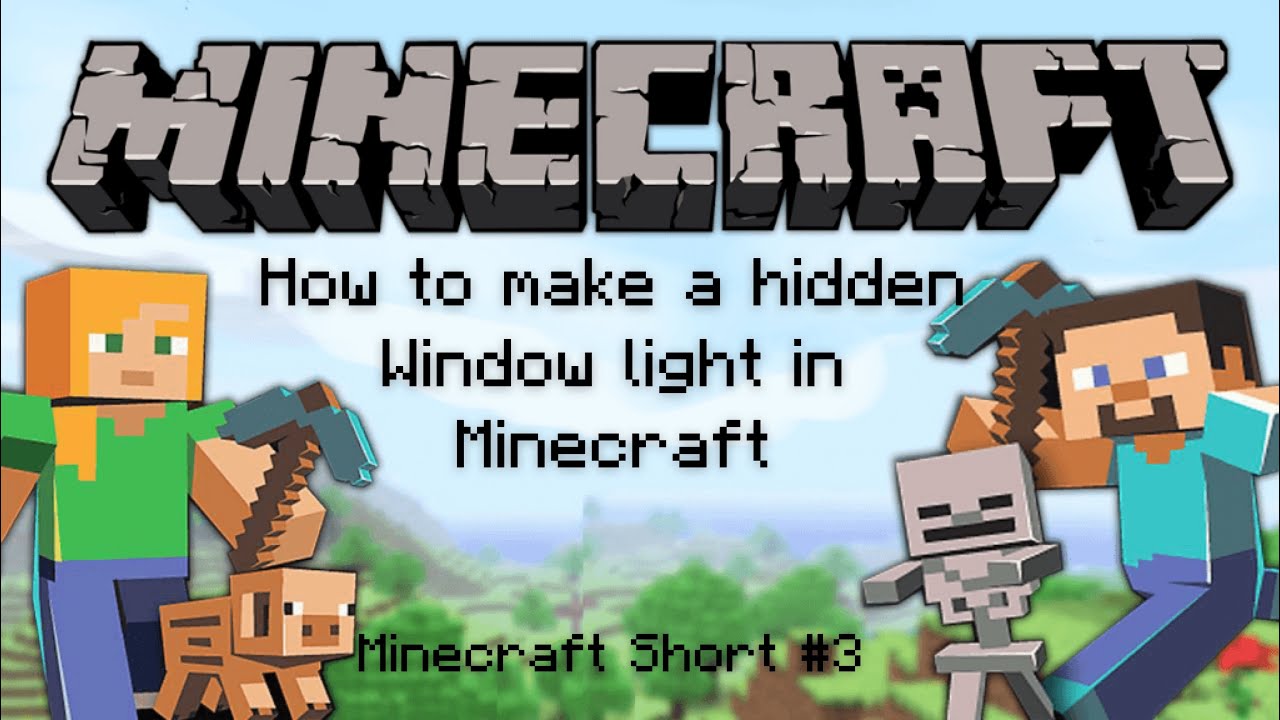 How to make a hidden window light in Minecraft! (A YouTube Short