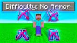 I Beat Minecraft With NO ARMOUR (giveaway for every death)